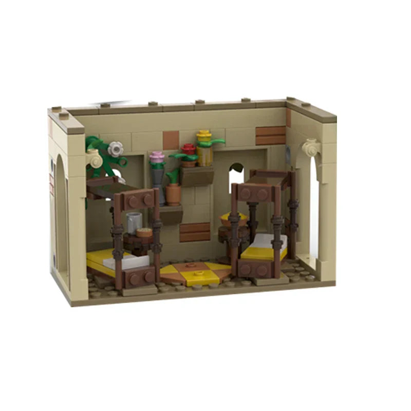 HP Modular Building Green Yellow Blue Dorms Model