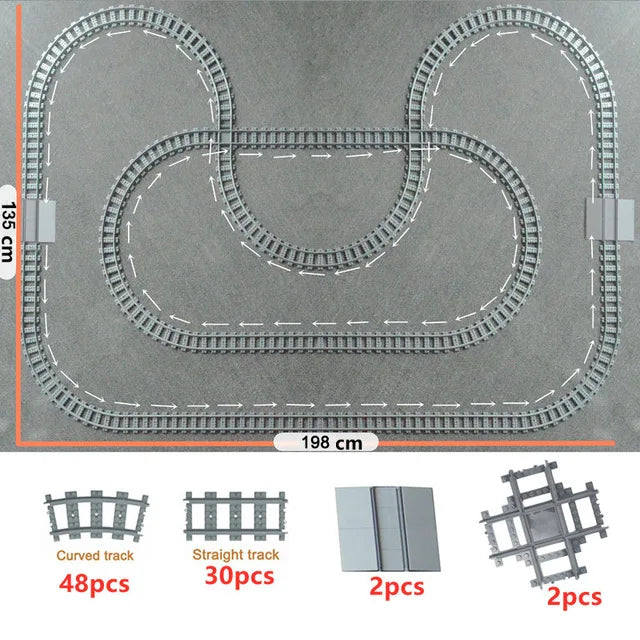 City Train Tracks Forked Flexible Railway Bridge Rail
