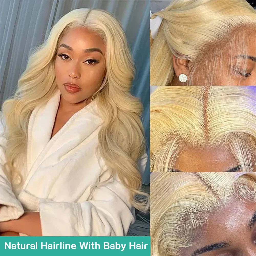 Blonde Body Wave Lace Front Wig HD Transparent