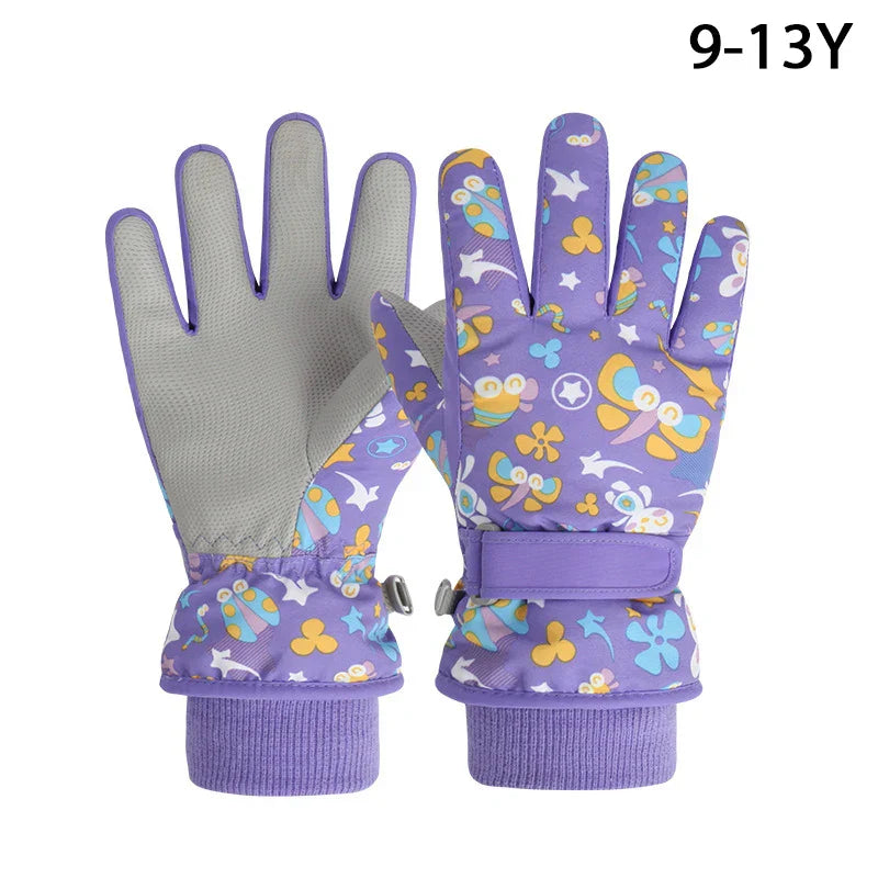 Winter Kids Ski Gloves for Boys Girls Snow