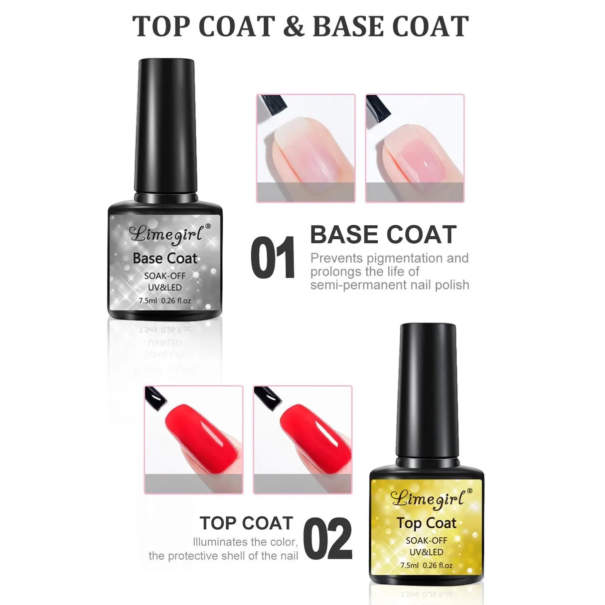 Gel Nail Polish Without UV Lamp Set Nail