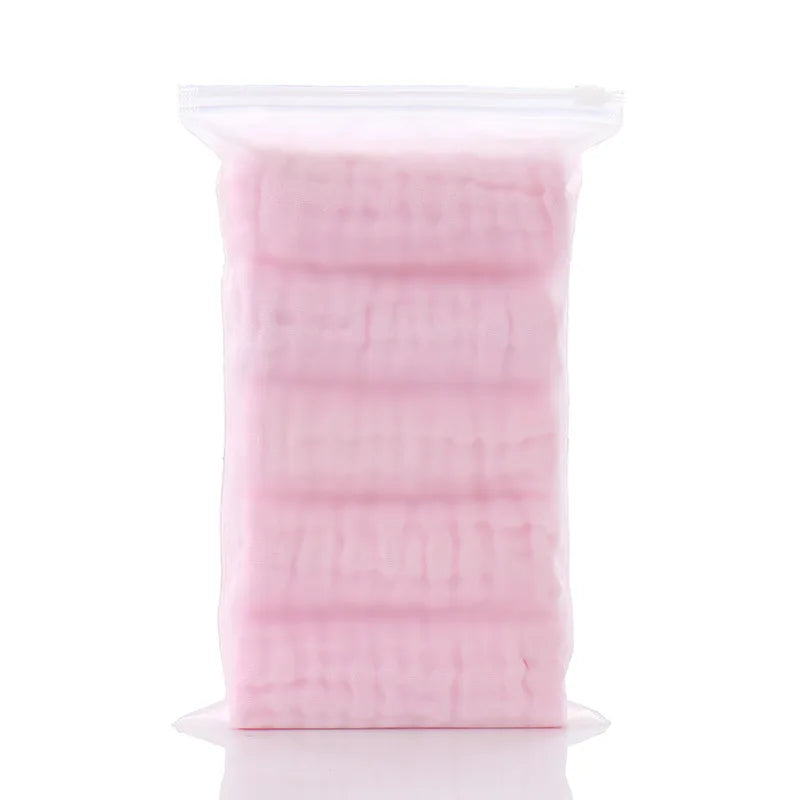 5pcs/lot Muslin 6 layers Cotton Soft Baby Towels