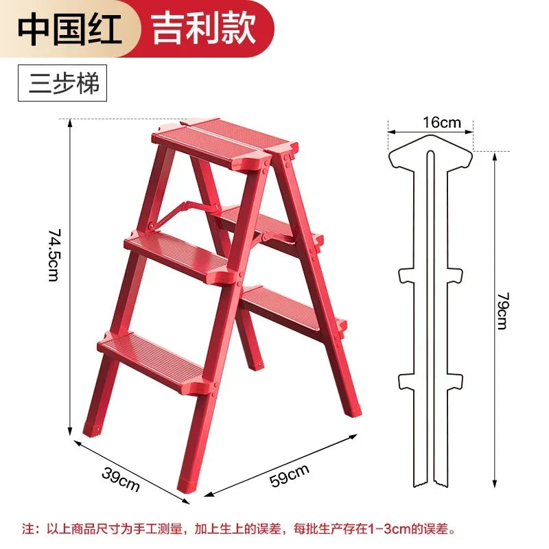 Multifunctional High Stools Kitchen Thickened Aluminum Ladder Chair
