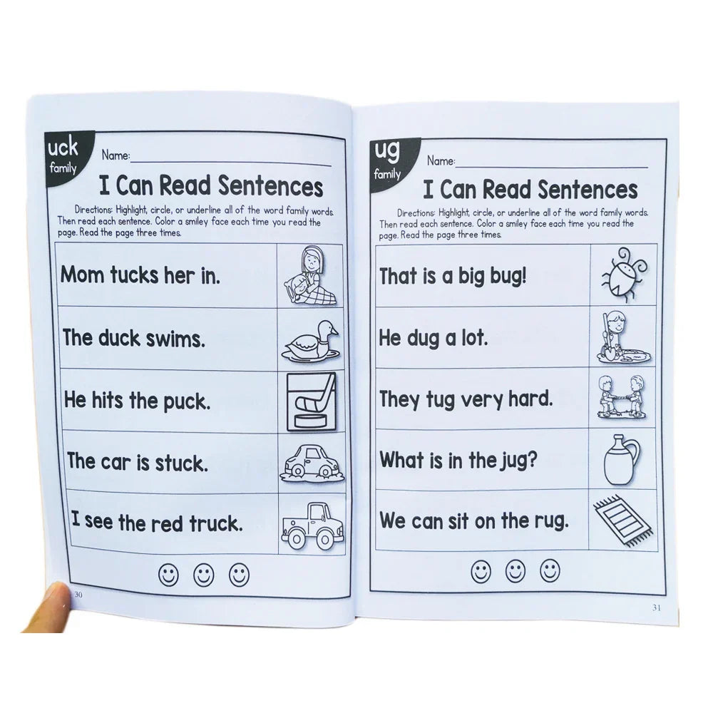 113 P English Phonics sentence Practice Book I