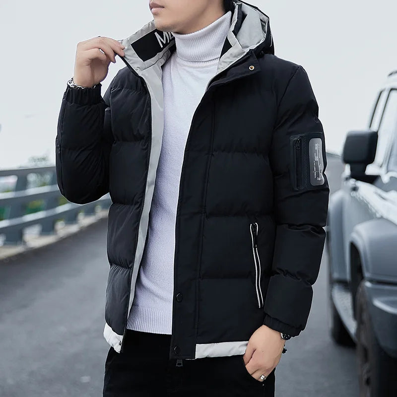 2024 Winter Korean Style Parkas Men's Puffer Jacket