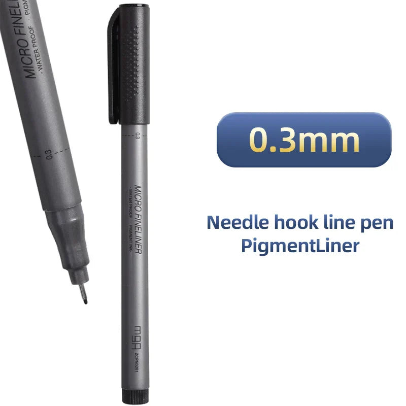 M&G PigmentLiner Needle tip pen Stabilo 0.2/0.3 sketch
