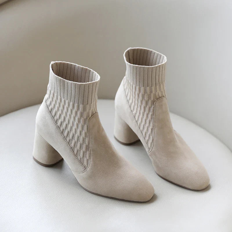 Pointed Ankle Boots Winter Women New Casual Chelsea