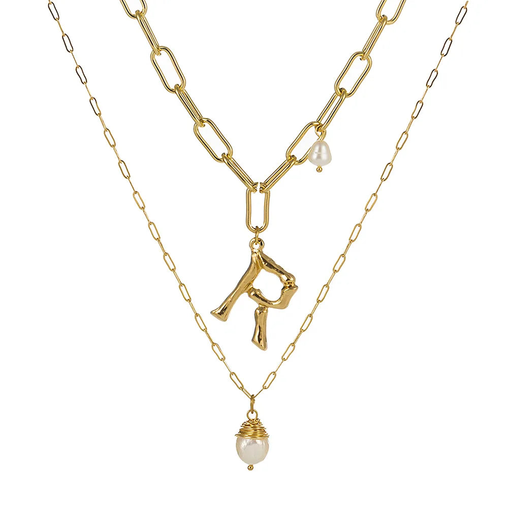 Real Natural Freshwater Baroque Pearl Pendant Necklace