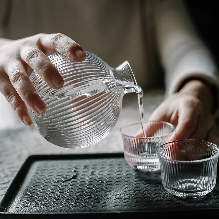 Burning for Wine Glass Set Sake Drinks Bar
