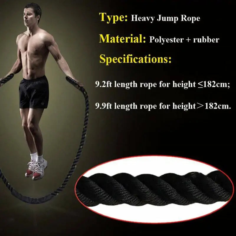 3mx25mm Diameter Fitness Battle Heavy Exercise Training Rope