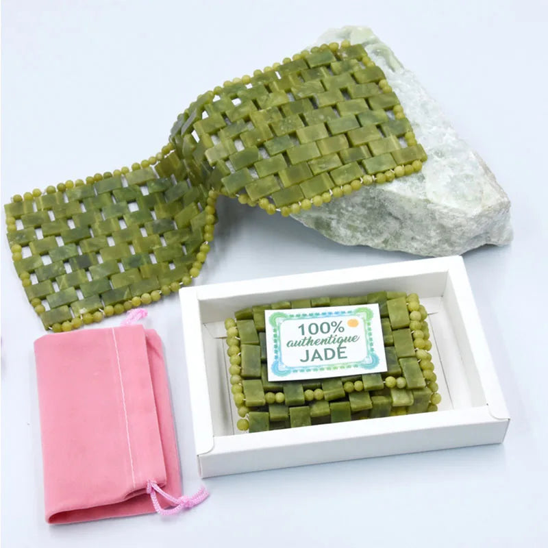 100% Natural Cooling Jade Eye Mask Facial Pain