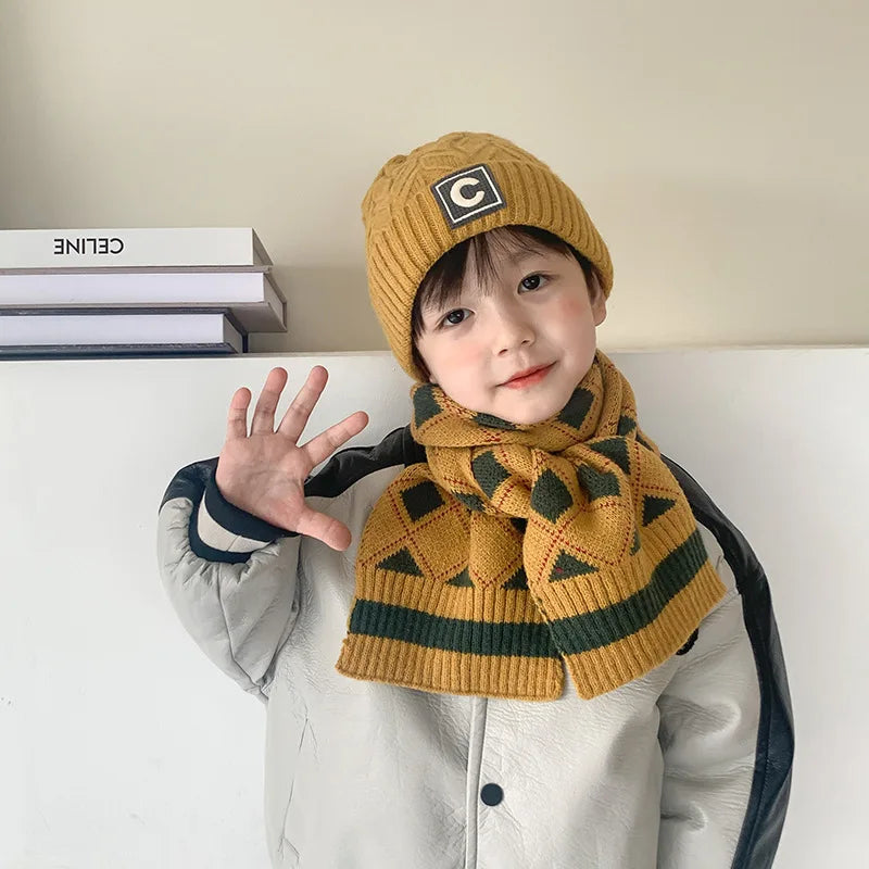 deer jonmi Korean Style New Winter Children Knitted