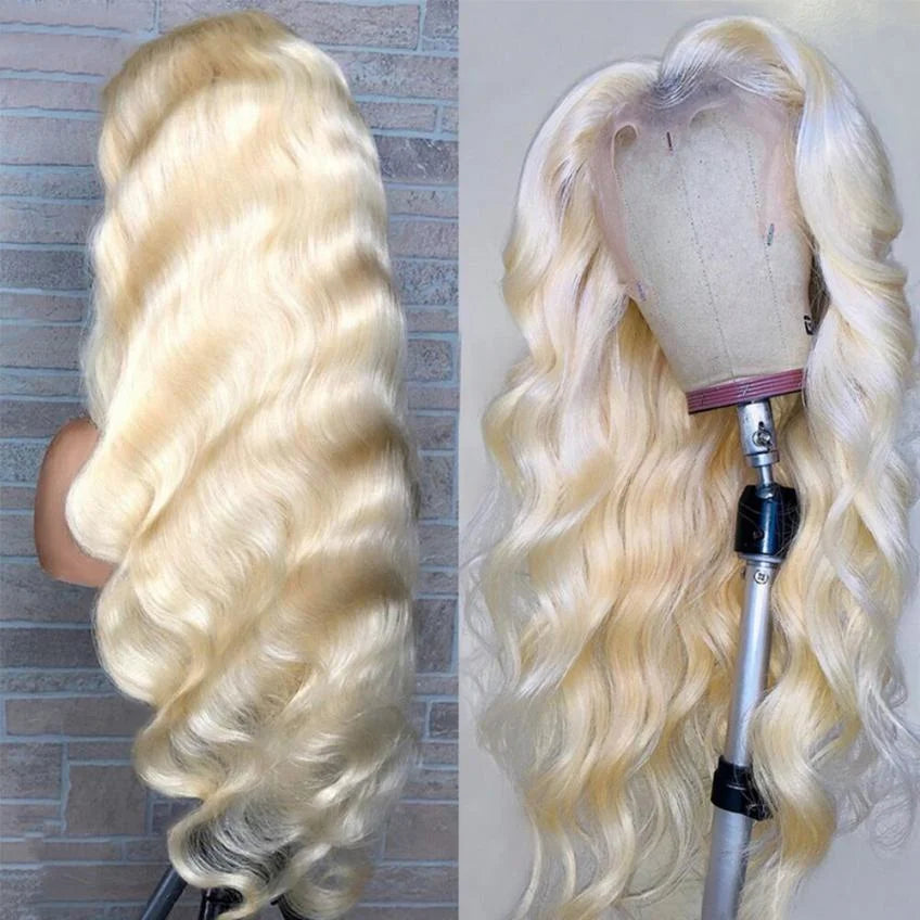 Blonde Body Wave Lace Front Wig HD Transparent