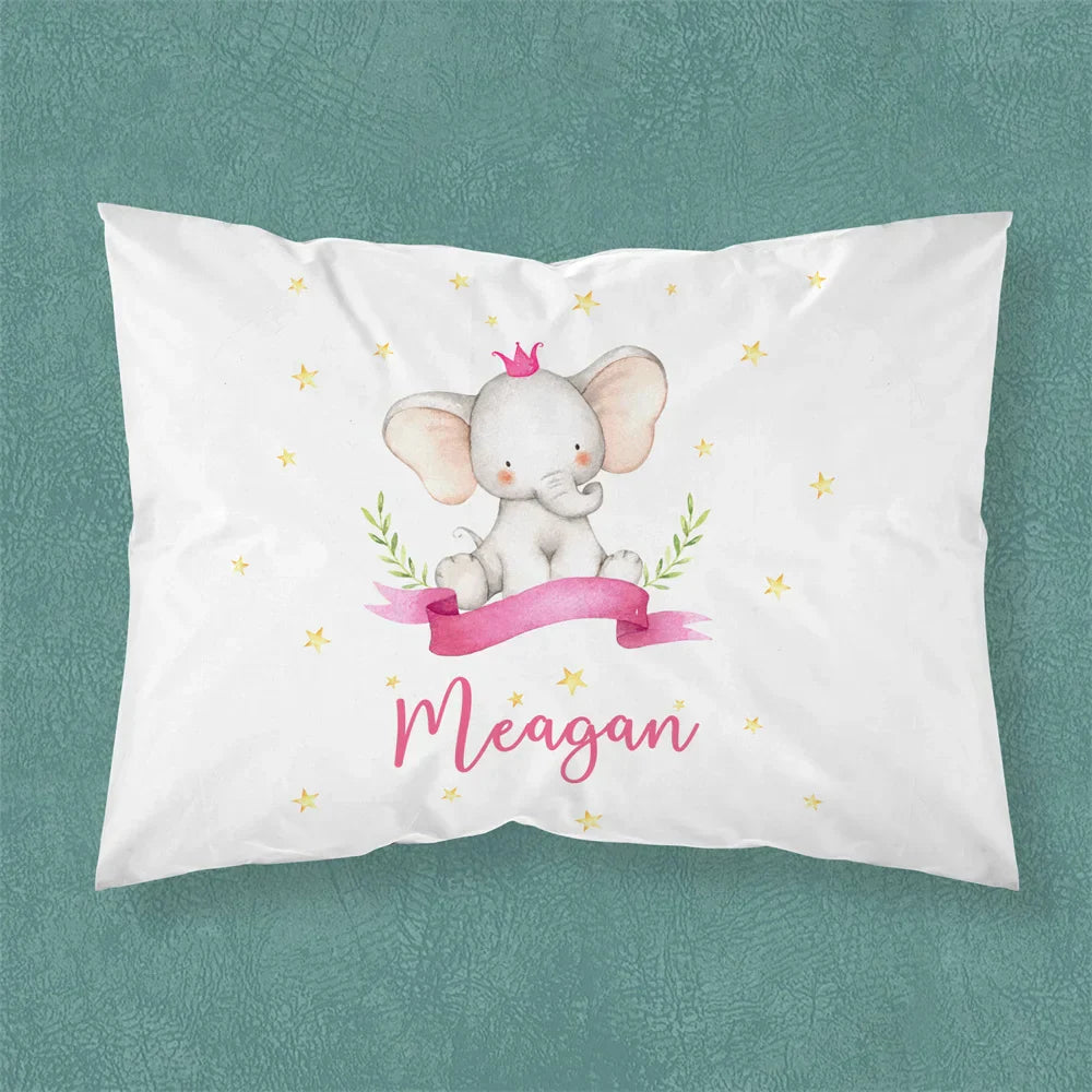 Name Personalized Baby Crib Cushion Cover Cute Bed