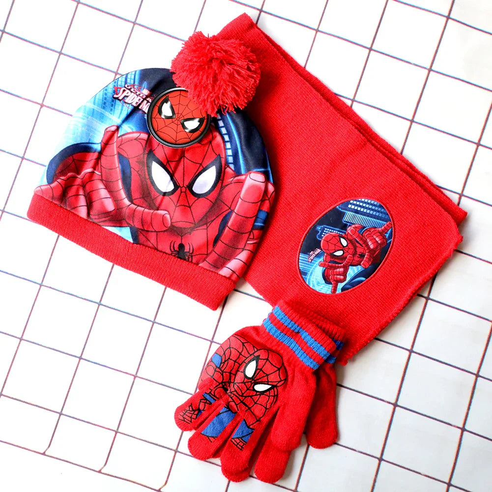 New Autumn Winter Children Hat Mickey Spider Man
