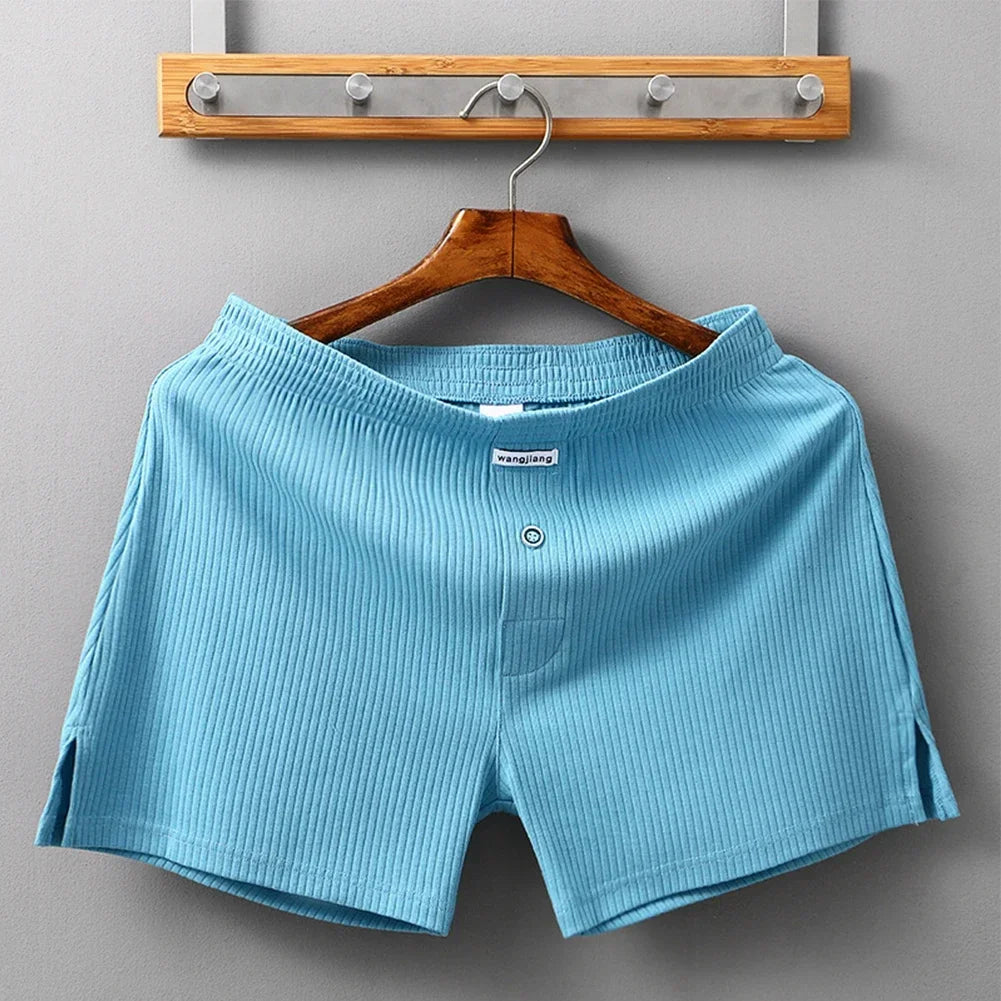Sexy Men Cotton Boxer Briefs Convex Pouch Underwear