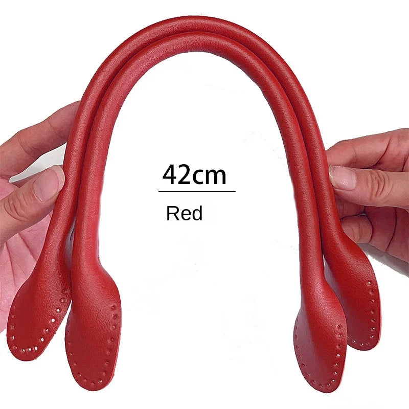 2 Pcs Detachable PU Leather bag Handle Lady