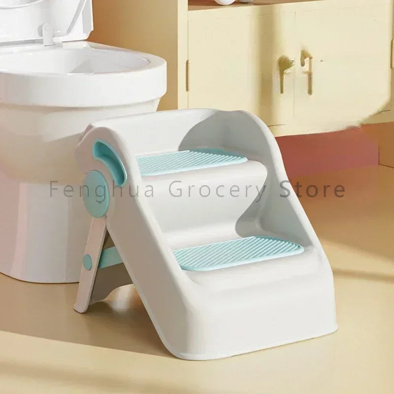 Home Poop Step Stools Foldable Stairs Kitchen Plastic