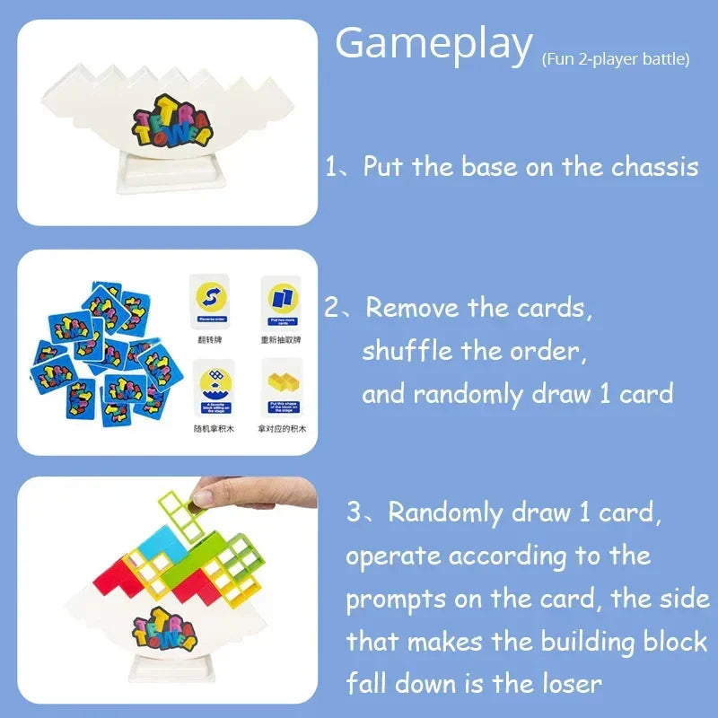 HOT Stacking Blocks Tetra Tower Balance Game Stacking