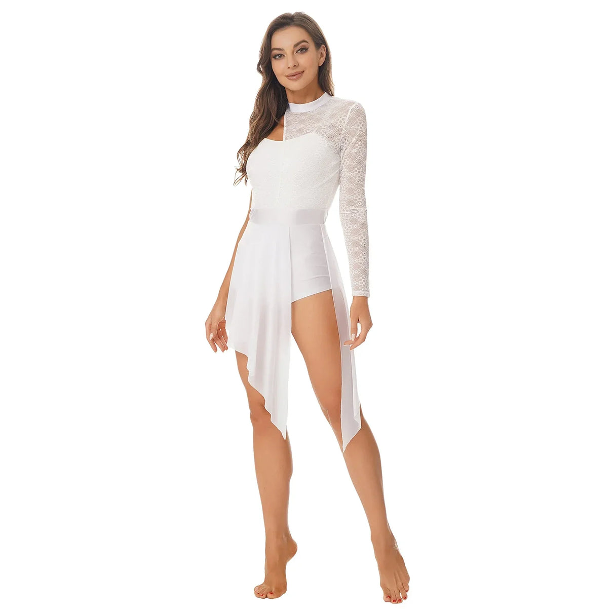 Womens Lyrical Modern Contemporary Ballet Dance Skirt Dress