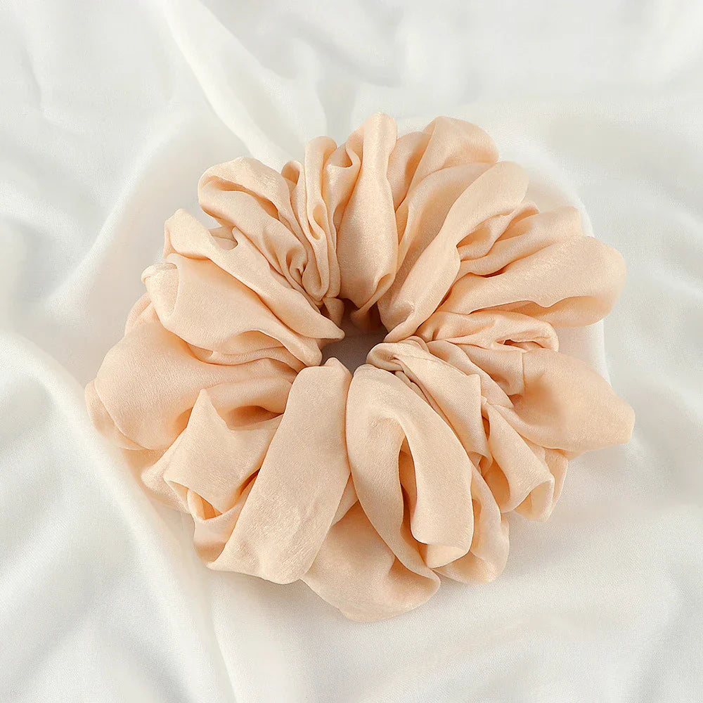 Big Size Shiny Chiffon Scrunchies for Muslim Women