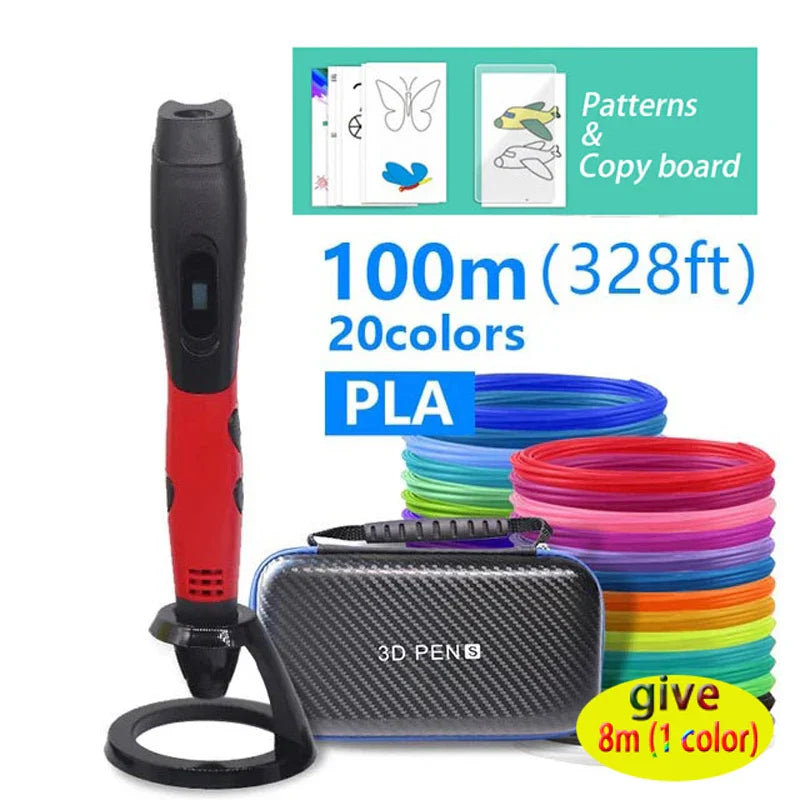 Creative 3D Printing Pen With Adjustable Speed and