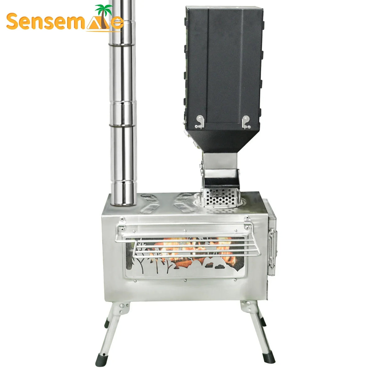 Portable Windproof Outdoor Pellet Fire Wood Heater