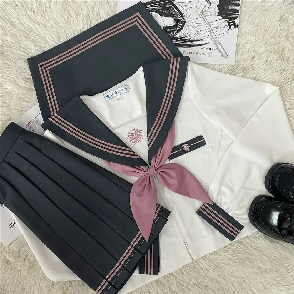 JK uniform suit Japanese college style sweet long