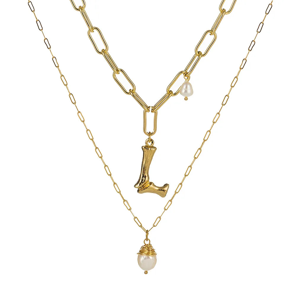 Real Natural Freshwater Baroque Pearl Pendant Necklace