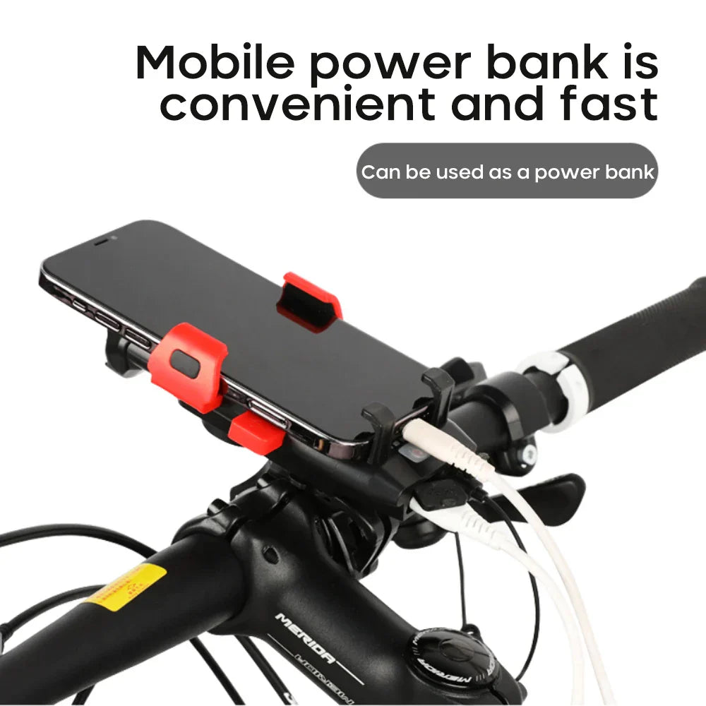 Multi-Function 4 in 1 Light Flashlight Bike Horn