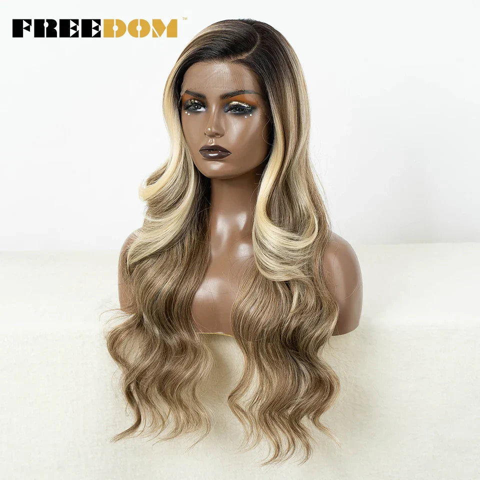 FREEDOM Synthetic Lace Front Wigs for Women C
