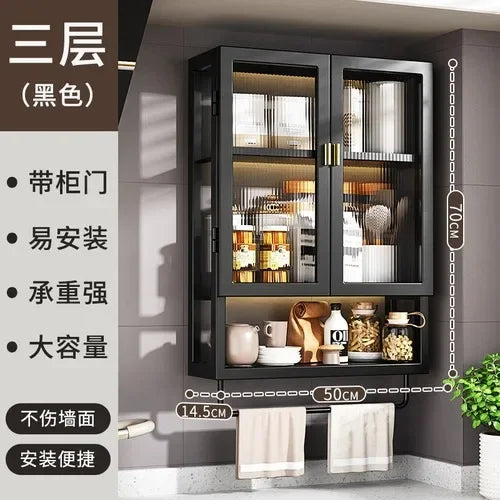 Wall Toilet Bathroom Cabinet Kitchen Organizer Closet Partitions