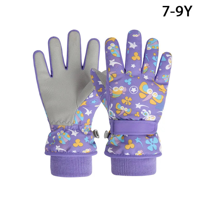 Winter Kids Ski Gloves for Boys Girls Snow