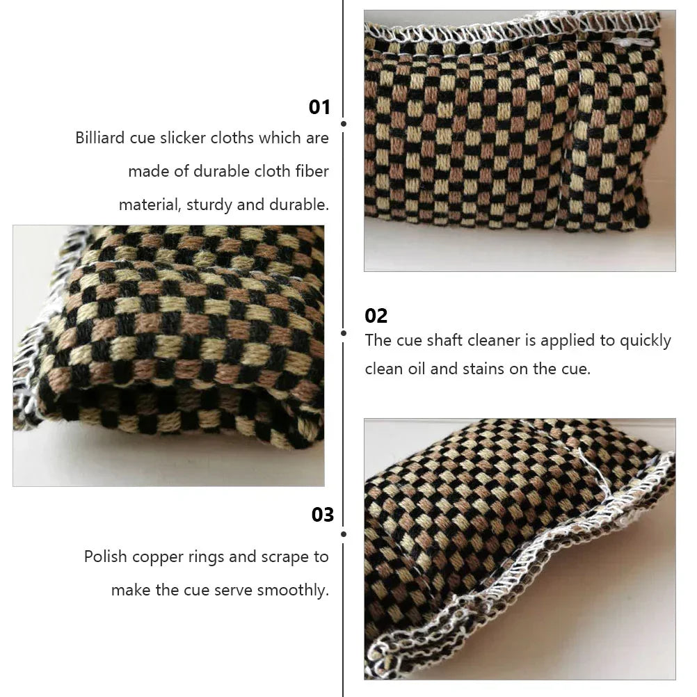 Billiard Cue Cleaning Cloth Billiard Pool Cue Polisher