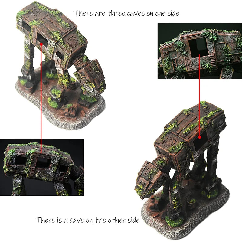 Creative Landscaping Car Robot Dog Transformers Theme Fish