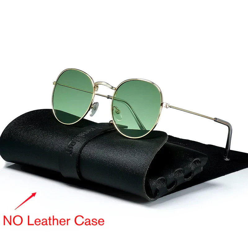 LeonLion 2023 Round Retro Sunglasses Men Round Vintage