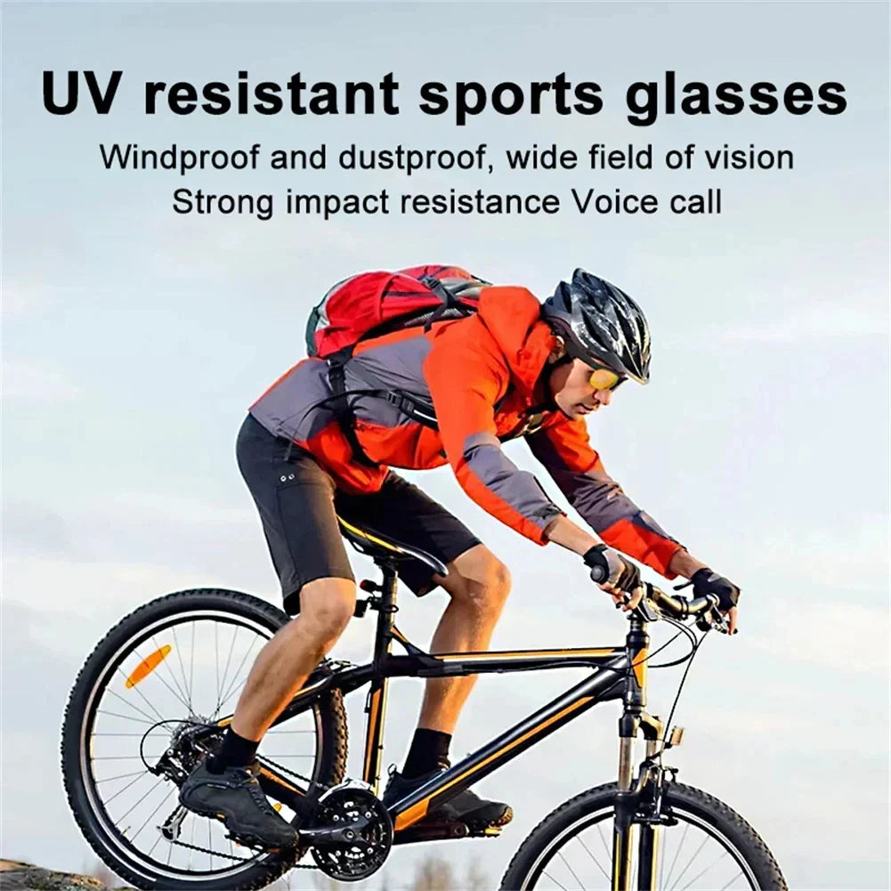 Smart Glasses Headset Wireless Bluetooth-compatible 5.3 Hands-Free Calling