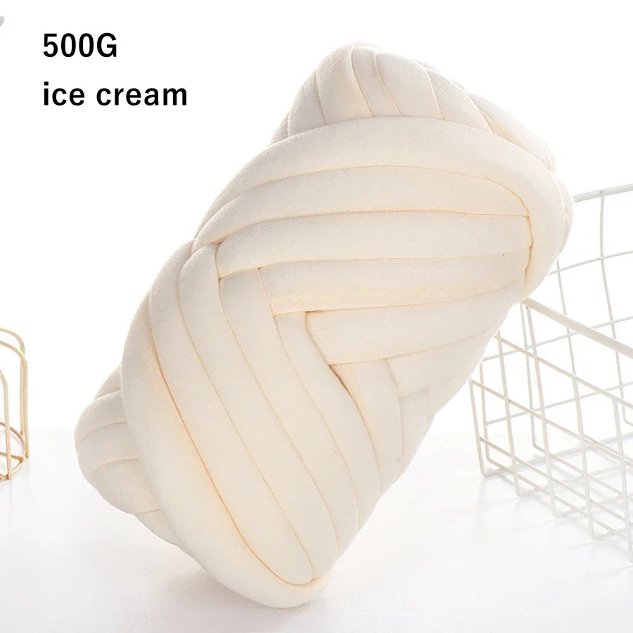 500g/1kg Thick Chunky Yarn Cored Cotton Wool Tube