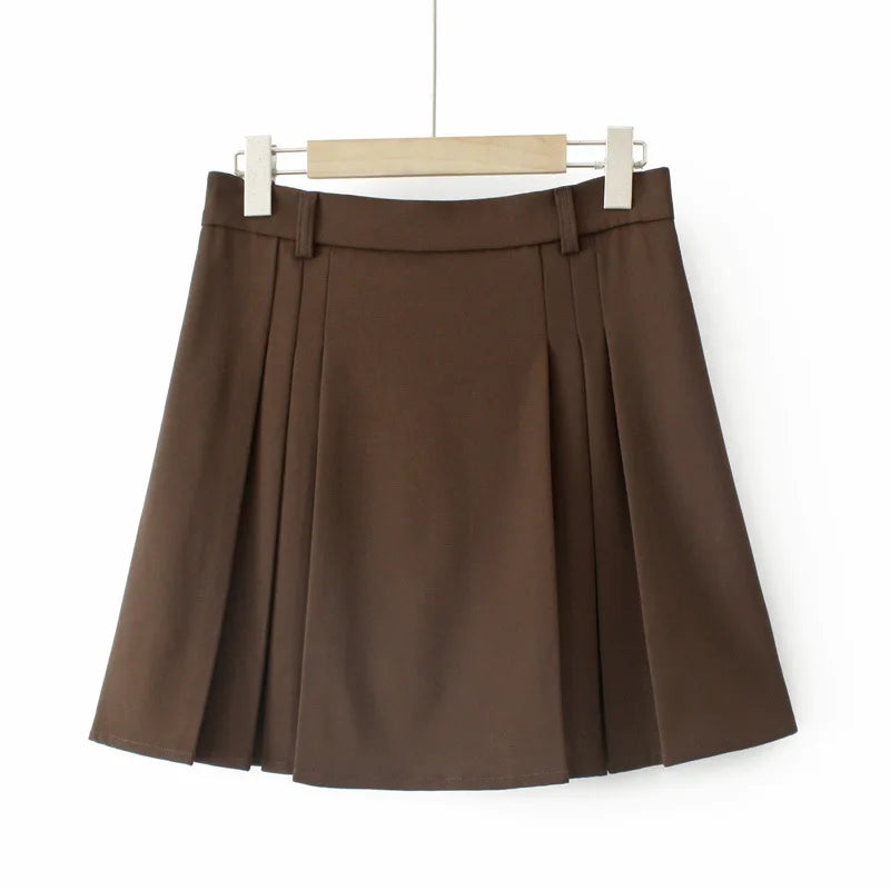 2023 Autumn Clothes Women Pleated Skirt Plus Size