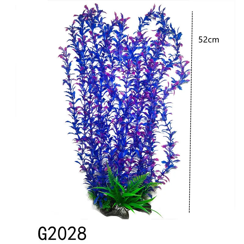 24-52cm Large Aquarium Plants Plastic Grass Fish Tank