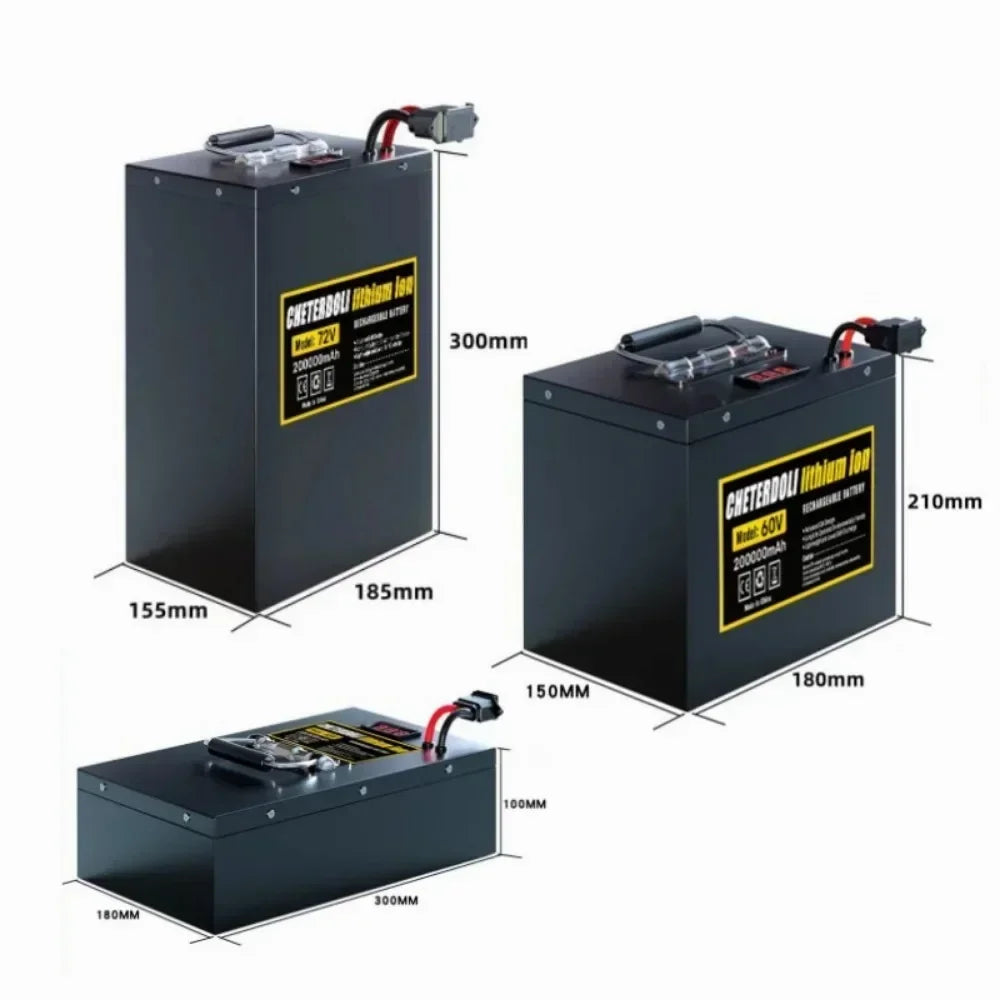72V 50Ah Ebike Lithium Battery 60V 72V 30Ah