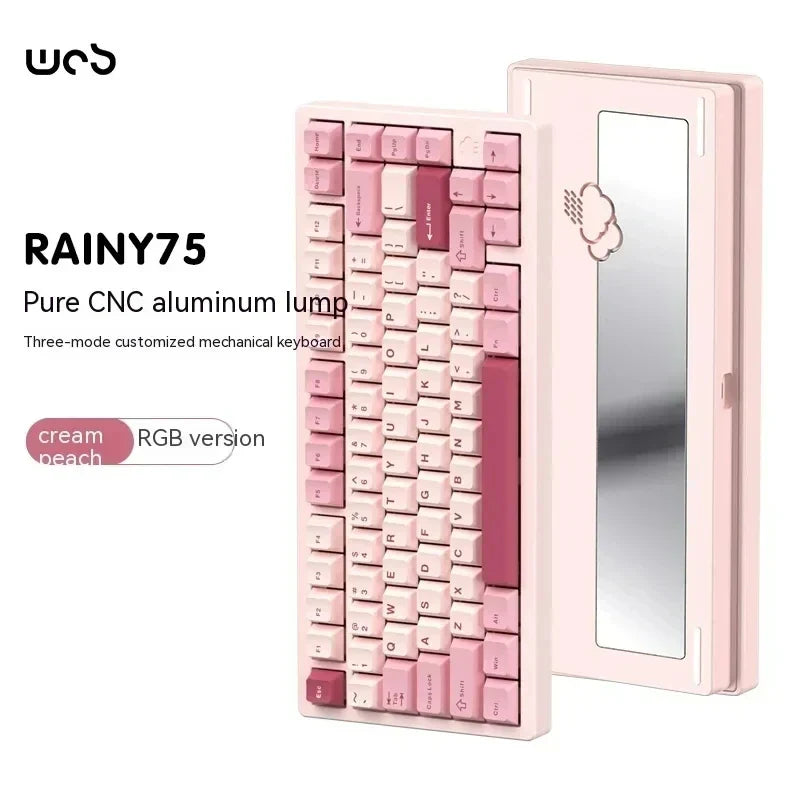 Wob Rainy75 Mechanical Keyboard CNC Aluminum Alloy RGB