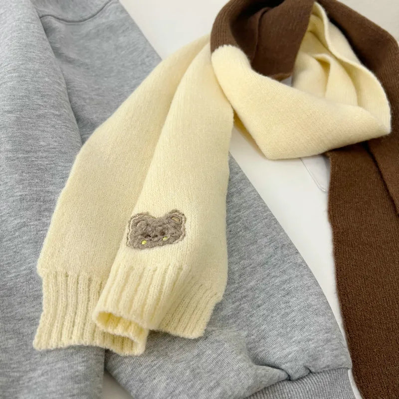 Winter Knitted Scarf For Children Warm Long Scarves