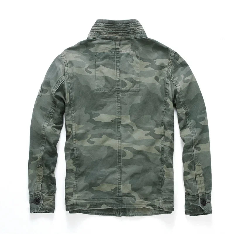 Men Jacket Men M65 Denim Retro Cargo Jacketes