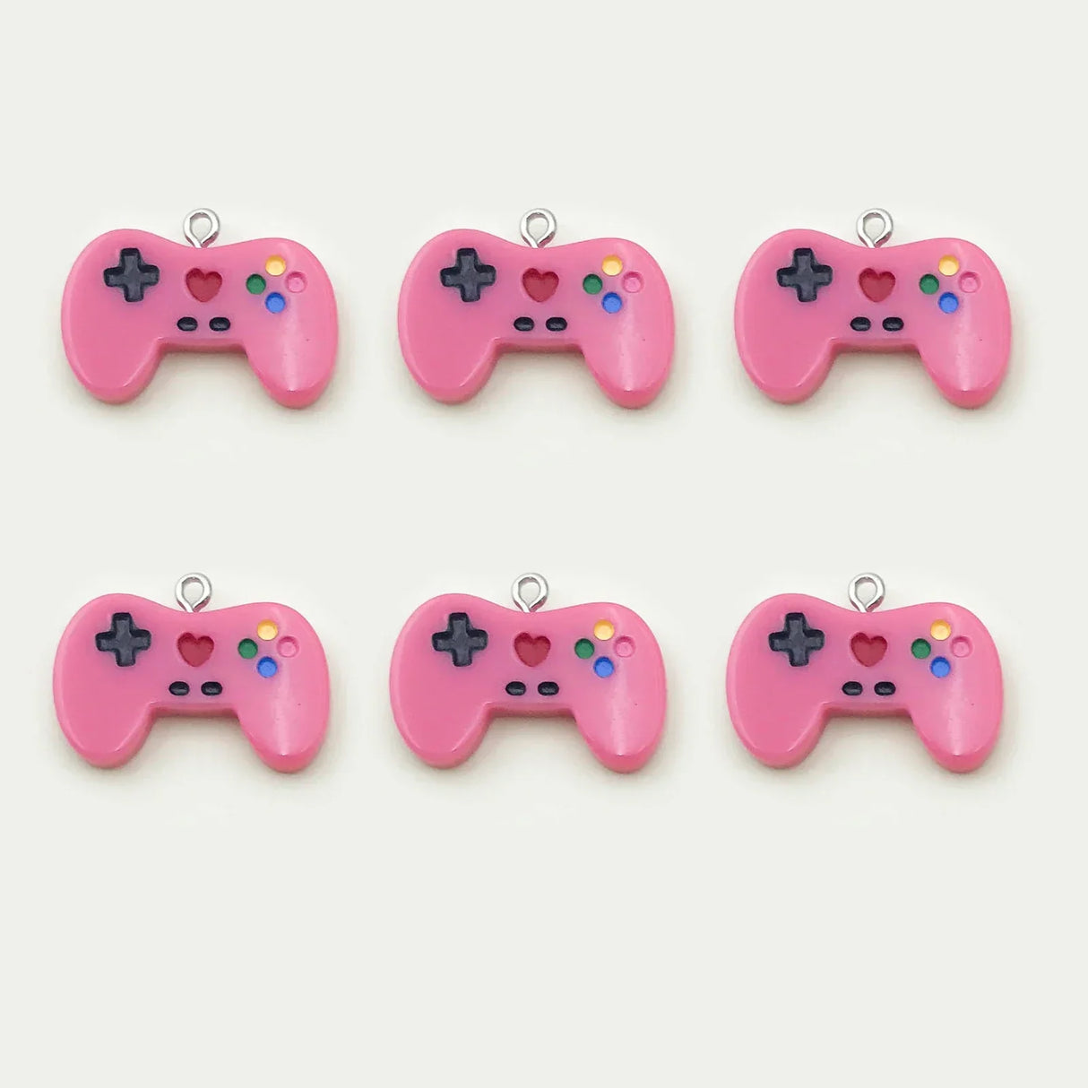 Randomly 610Pcs Colorful Resin Game Controller Charms Pendants
