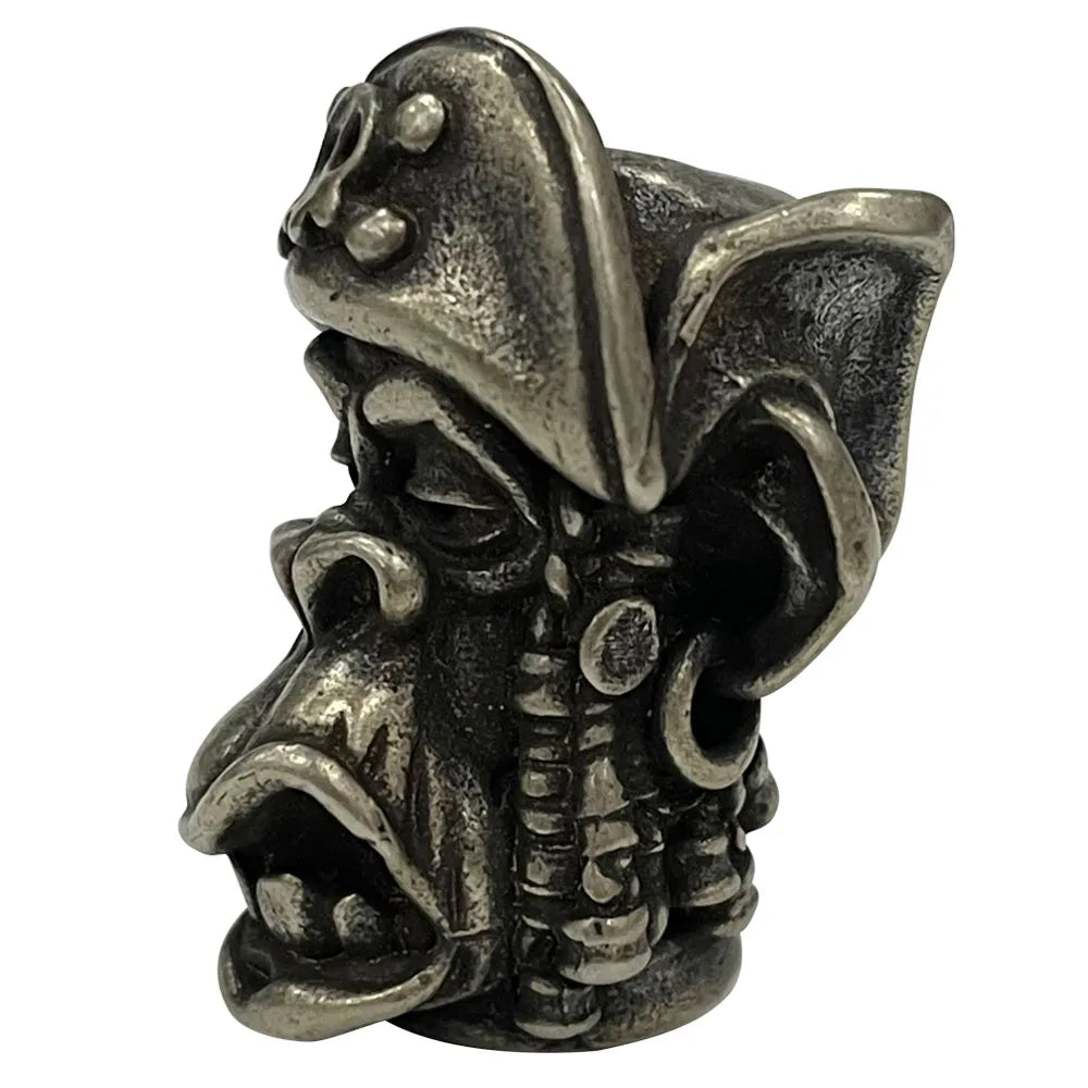 White Brass Gorilla Pirate Dreadlocks Monkey Knife Beads