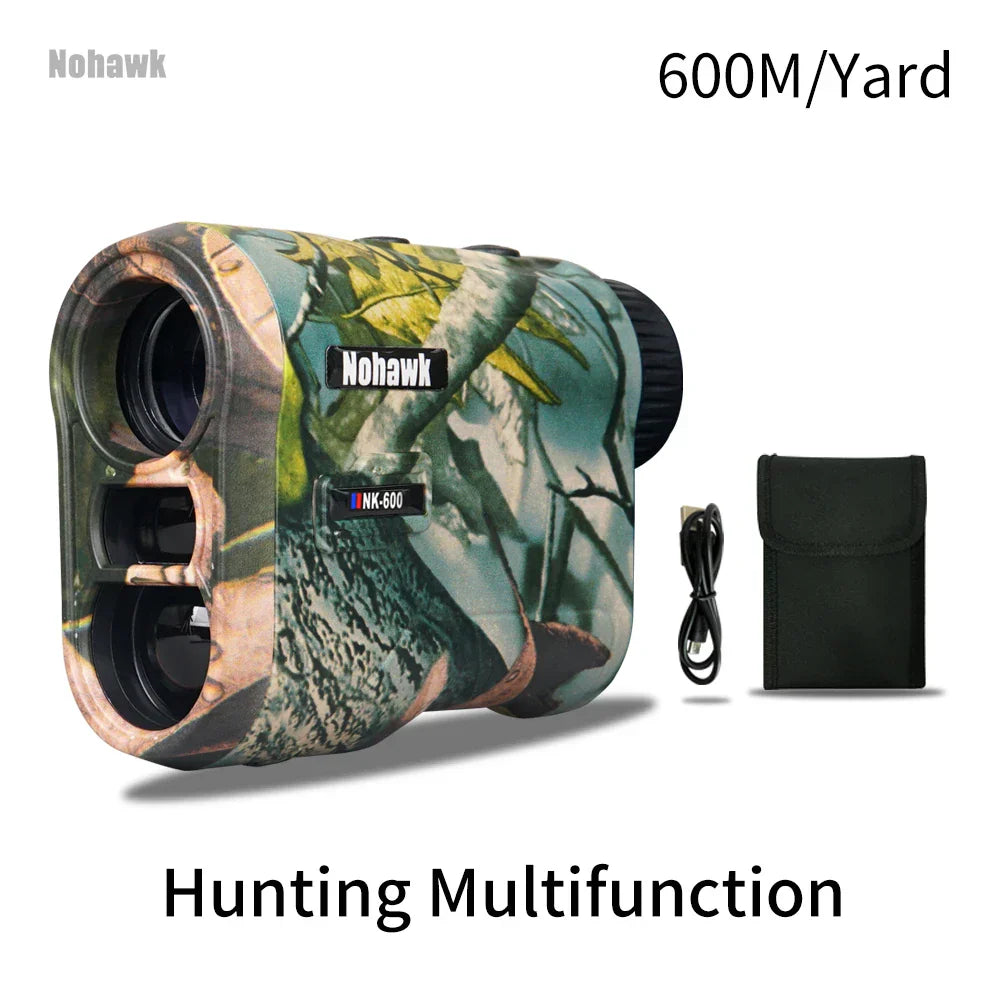 Nohawk 600M 1000Y Golf Laser Rangefinder for Hunting