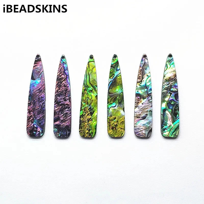 54x12mm 30pcs Acrylic with Shell Drop