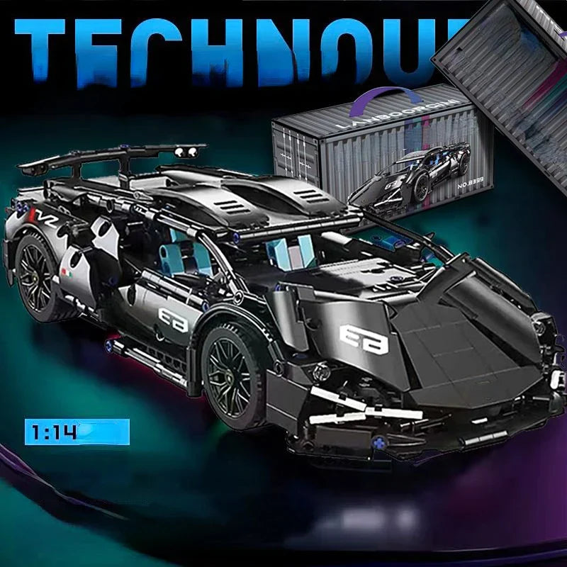 PCS Technology 1:14 Supercar building blocks Assemble brick