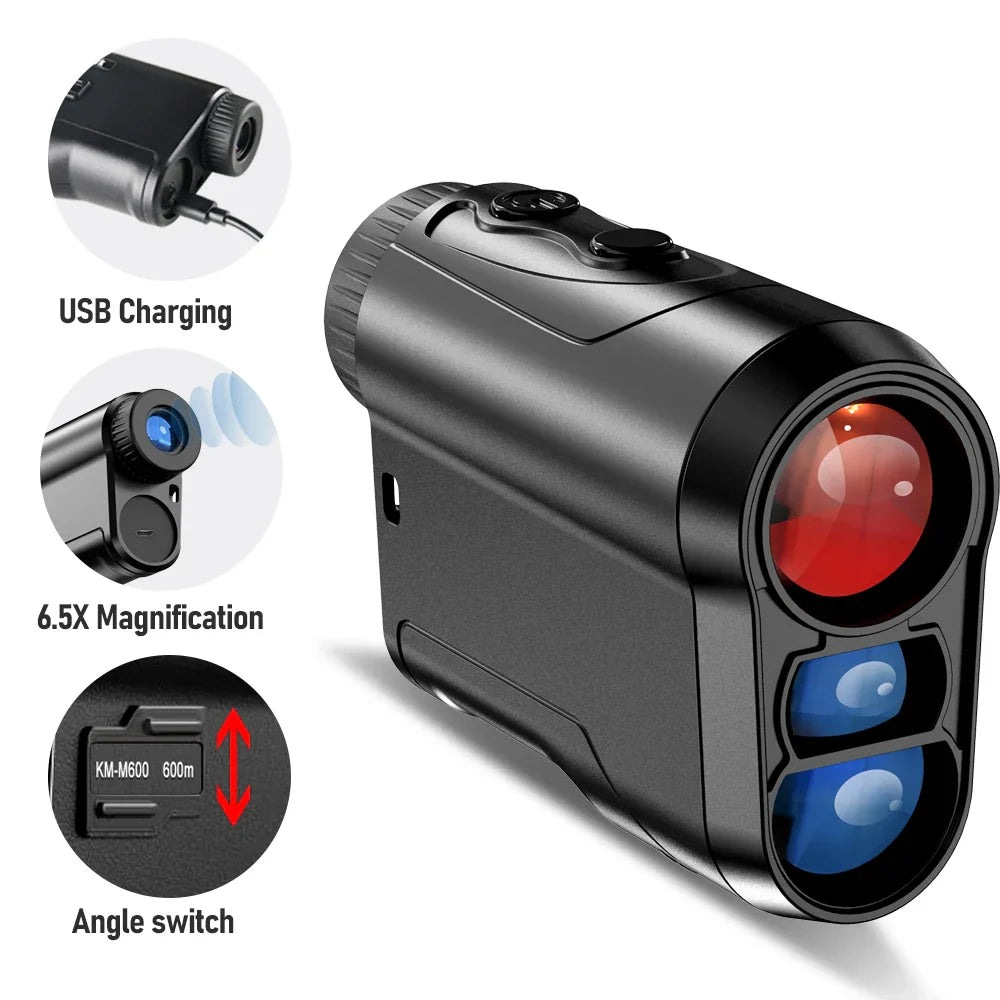 REVASRI KM-M600 Golf Laser Rangefinder 600M Rechargeable Distance